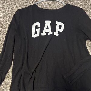 GAP Black Crewneck with White Logo